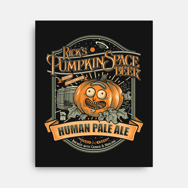 Pumpkin Space Beer-None-Stretched-Canvas-diegopedauye