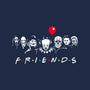 Horror Friends-None-Removable Cover-Throw Pillow-MaxoArt
