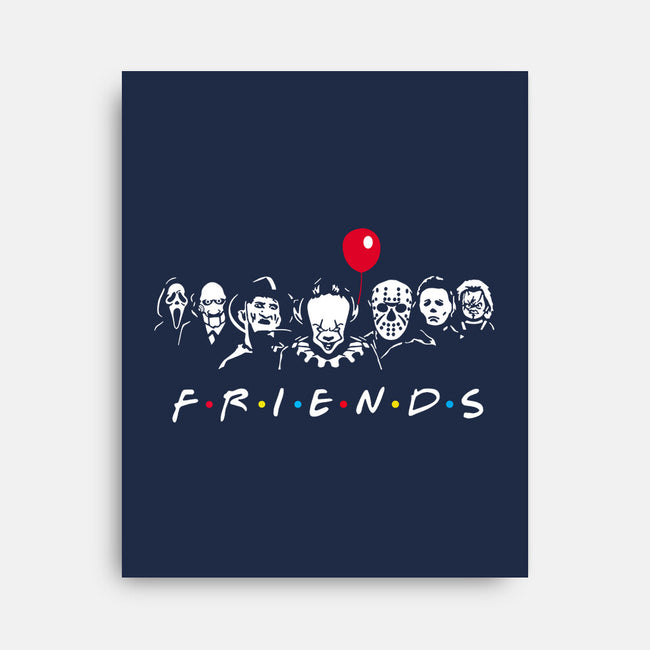 Horror Friends-None-Stretched-Canvas-MaxoArt