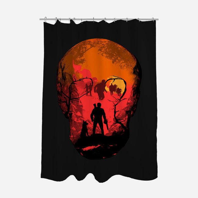 Evil Dead Fight-None-Polyester-Shower Curtain-heydale