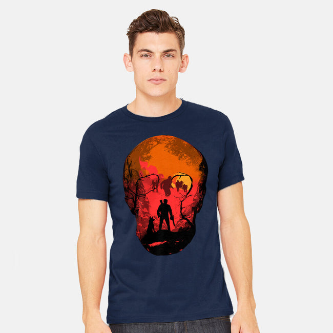 Evil Dead Fight-Mens-Heavyweight-Tee-heydale