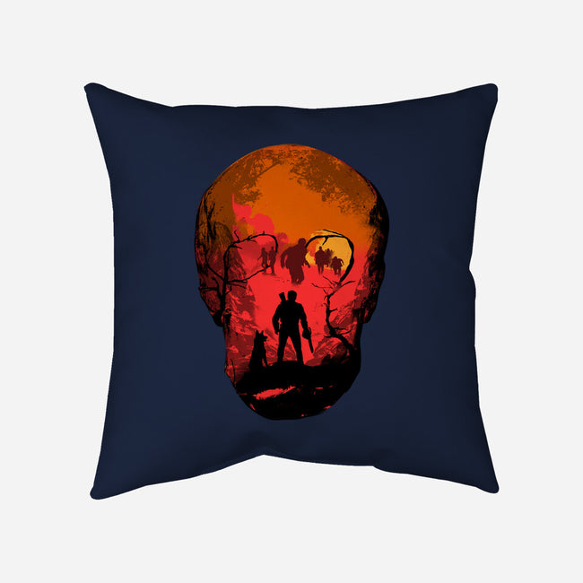 Evil Dead Fight-None-Removable Cover-Throw Pillow-heydale