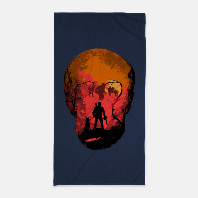 Evil Dead Fight-None-Beach-Towel-heydale