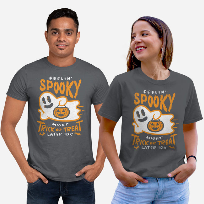 Might Trick Or Treat Later-Unisex-Basic-Tee-RyanAstle