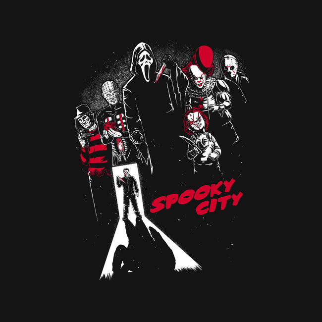 Spooky City-Womens-Fitted-Tee-Studio Mootant