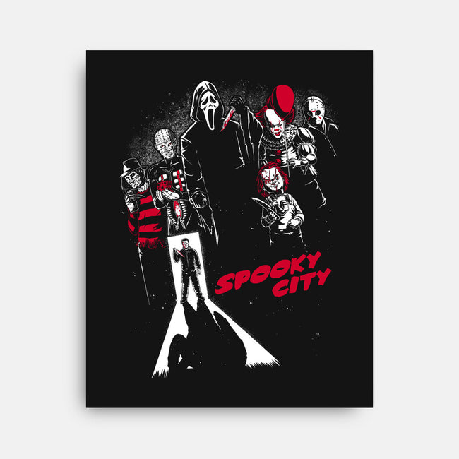 Spooky City-None-Stretched-Canvas-Studio Mootant
