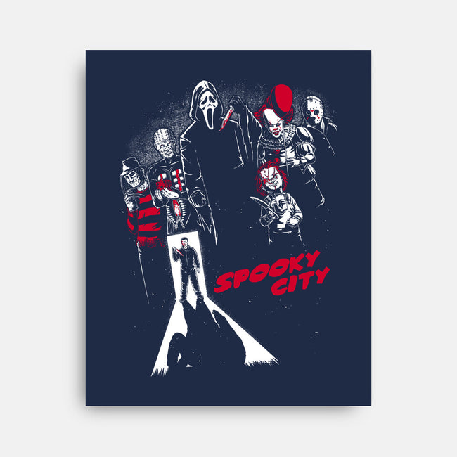 Spooky City-None-Stretched-Canvas-Studio Mootant