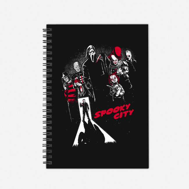 Spooky City-None-Dot Grid-Notebook-Studio Mootant