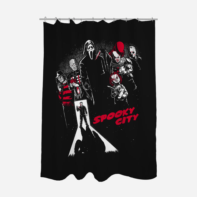 Spooky City-None-Polyester-Shower Curtain-Studio Mootant