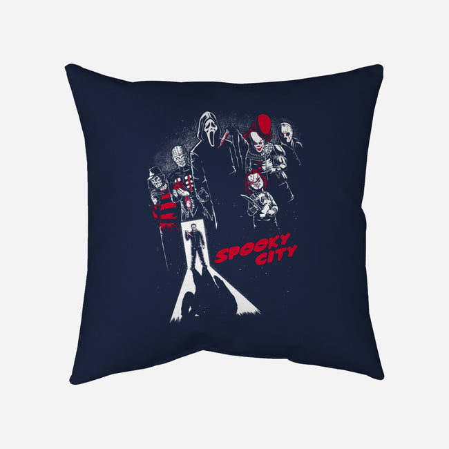 Spooky City-None-Removable Cover w Insert-Throw Pillow-Studio Mootant