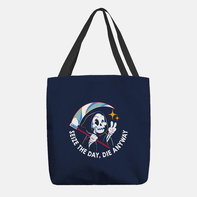 Seize The Day Die Anyway-None-Basic Tote-Bag-tobefonseca