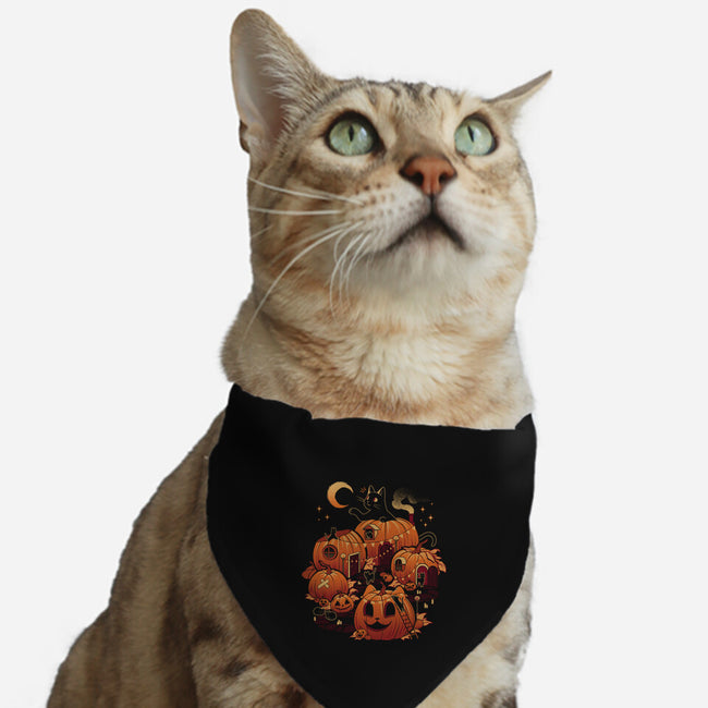 Pumpkin House Halloween-Cat-Adjustable-Pet Collar-tobefonseca
