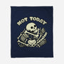 Not Today Skeleton-None-Fleece-Blanket-tobefonseca