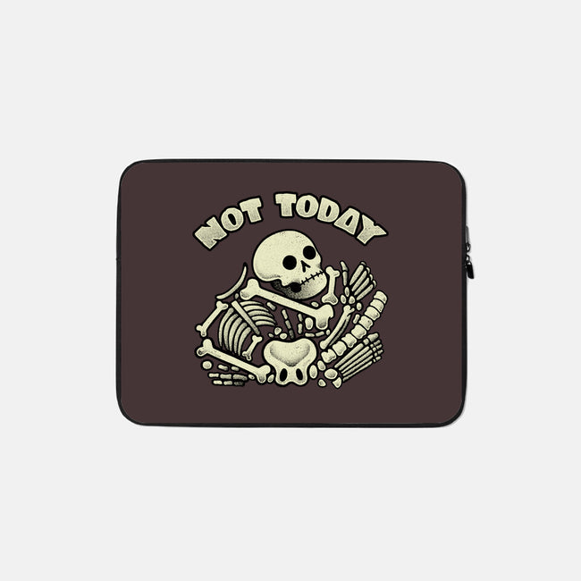 Not Today Skeleton-None-Zippered-Laptop Sleeve-tobefonseca