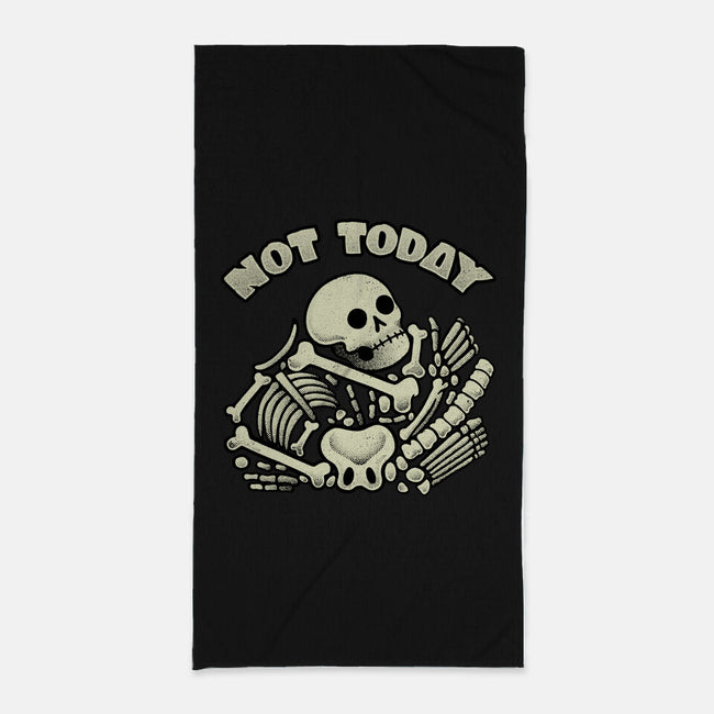Not Today Skeleton-None-Beach-Towel-tobefonseca