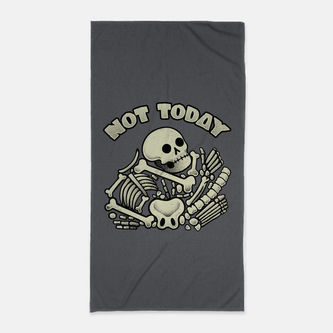 Not Today Skeleton-None-Beach-Towel-tobefonseca