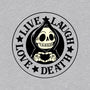 Live Laugh Love Death-Unisex-Basic-Tee-tobefonseca