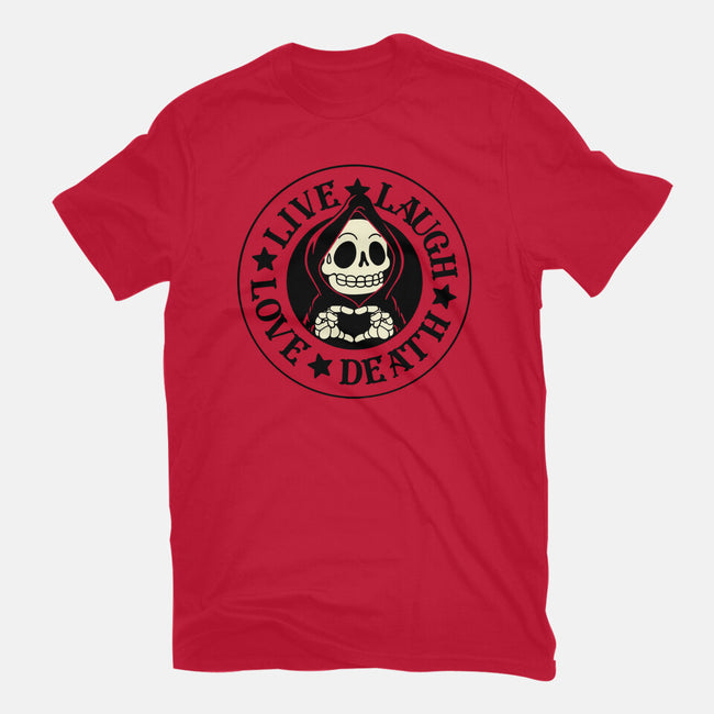 Live Laugh Love Death-Youth-Basic-Tee-tobefonseca