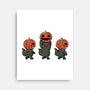 Halloween Pumpkin Kittens-None-Stretched-Canvas-tobefonseca