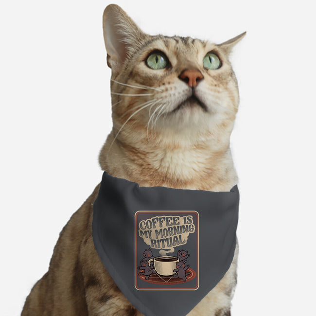 Coffee Morning Ritual Cats-Cat-Adjustable-Pet Collar-tobefonseca