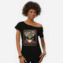 Coffee Morning Ritual Cats-Womens-Off Shoulder-Tee-tobefonseca