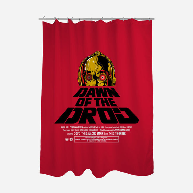 Dawn Of The Droid-None-Polyester-Shower Curtain-CappO