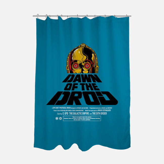 Dawn Of The Droid-None-Polyester-Shower Curtain-CappO