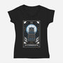 Exterminate Tarot Card-Womens-V-Neck-Tee-Logozaste