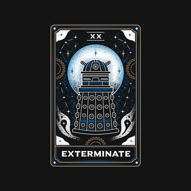 Exterminate Tarot Card-None-Removable Cover-Throw Pillow-Logozaste