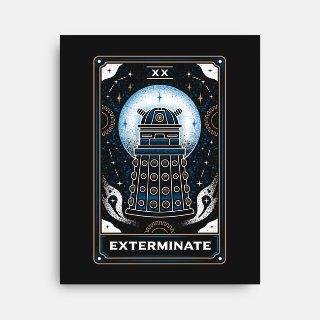 Exterminate Tarot Card-None-Stretched-Canvas-Logozaste