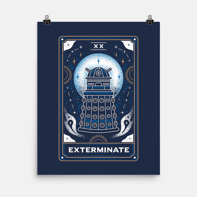 Exterminate Tarot Card-None-Matte-Poster-Logozaste