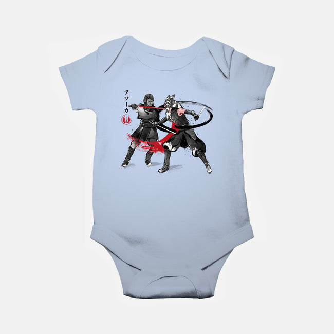 The Final Lesson Sumi-e-Baby-Basic-Onesie-DrMonekers