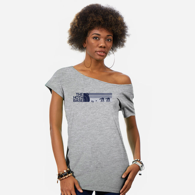 The Hoth Base-Womens-Off Shoulder-Tee-kg07