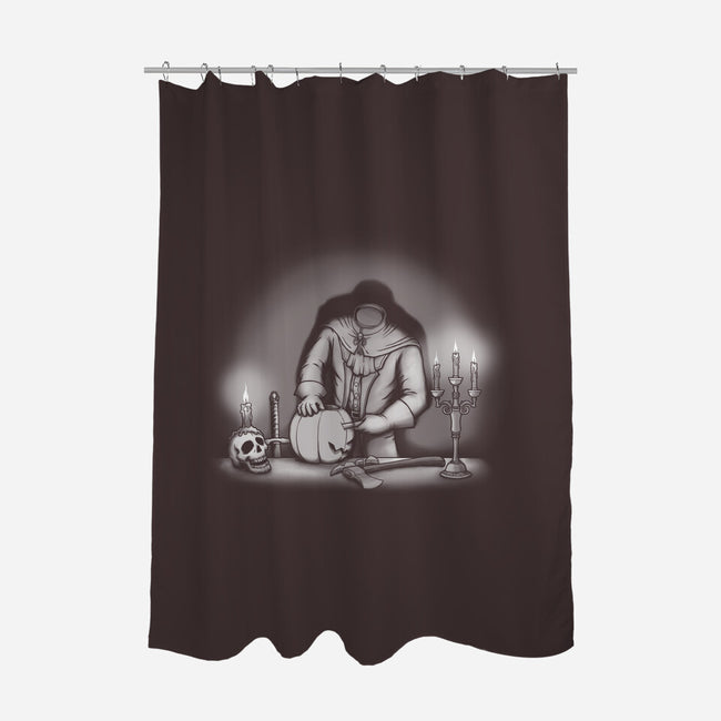 Pumpkin Carver-None-Polyester-Shower Curtain-pigboom