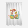 Laser Cats Destroy-None-Polyester-Shower Curtain-hbdesign