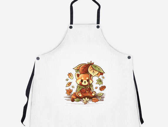 Red Panda Leaf Umbrella