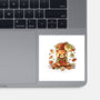 Red Panda Leaf Umbrella-None-Glossy-Sticker-NemiMakeit