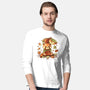 Red Panda Leaf Umbrella-Mens-Long Sleeved-Tee-NemiMakeit