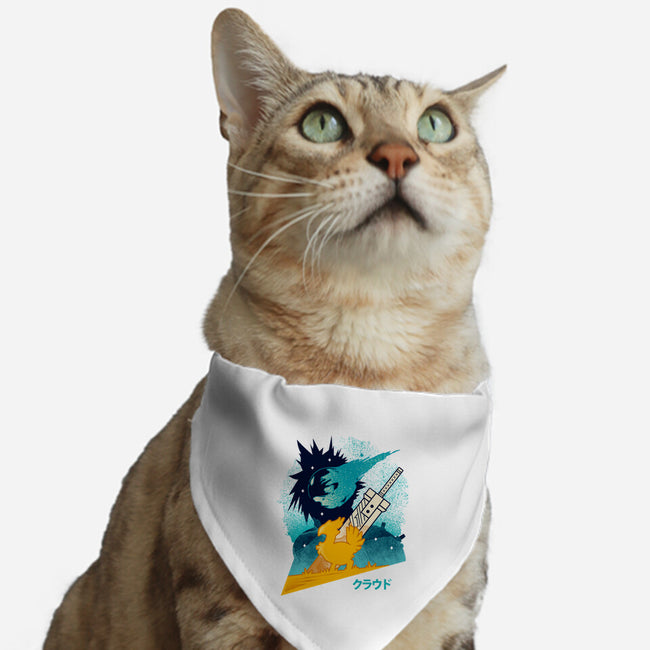 Cloud And Chocobo-Cat-Adjustable-Pet Collar-Logozaste