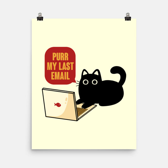 Purr My Last Email-None-Matte-Poster-tobefonseca