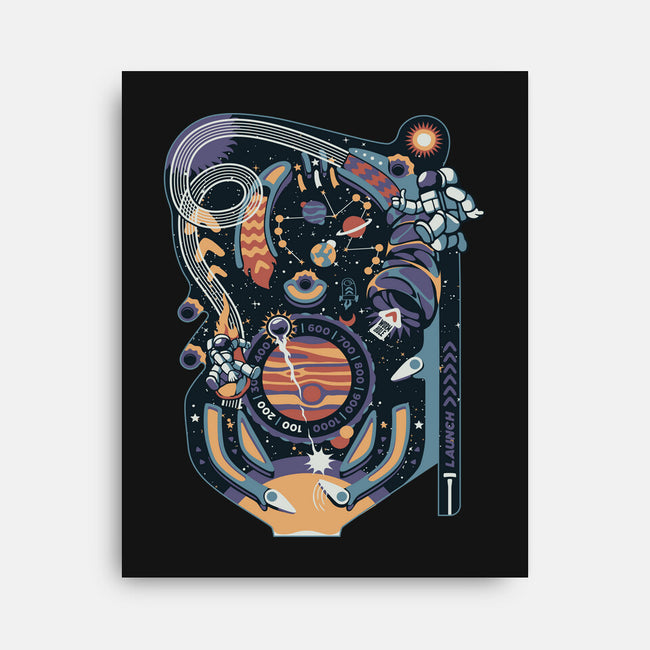 Pinball Space Machine-None-Stretched-Canvas-tobefonseca