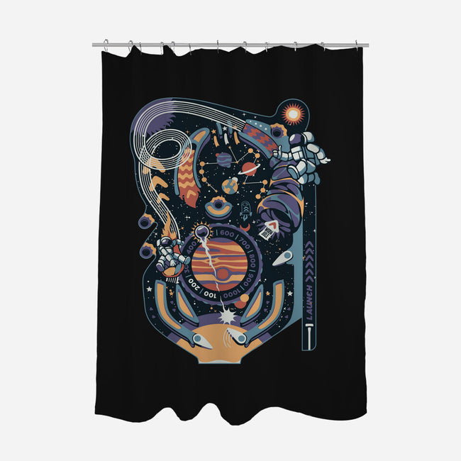 Pinball Space Machine-None-Polyester-Shower Curtain-tobefonseca