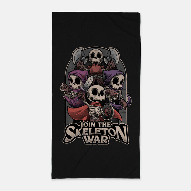 Skeleton War Meme-None-Beach-Towel-Studio Mootant