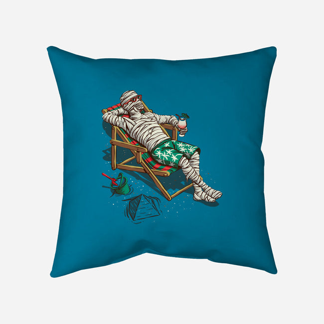 Mummy On Vacation-None-Removable Cover w Insert-Throw Pillow-Ramos