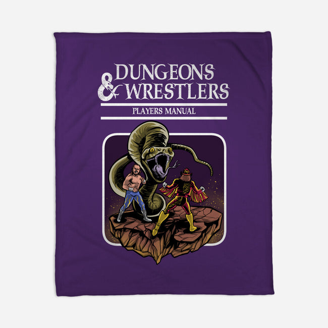 Dungeons And Wrestlers-None-Fleece-Blanket-zascanauta