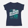 Creosote's Wafer Thin Mints-Womens-V-Neck-Tee-Nemons