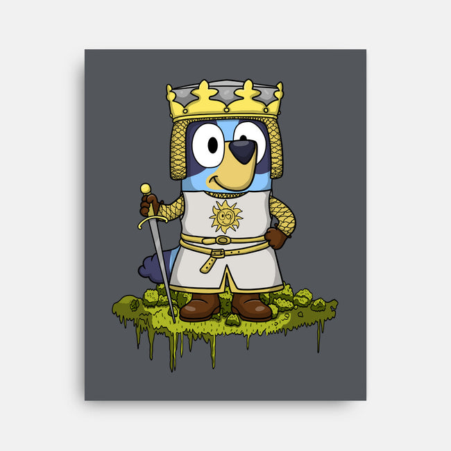 Bluey And The Holy Grail-None-Stretched-Canvas-JamesQJO
