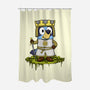 Bluey And The Holy Grail-None-Polyester-Shower Curtain-JamesQJO