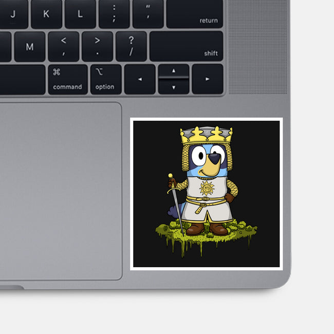 Bluey And The Holy Grail-None-Glossy-Sticker-JamesQJO