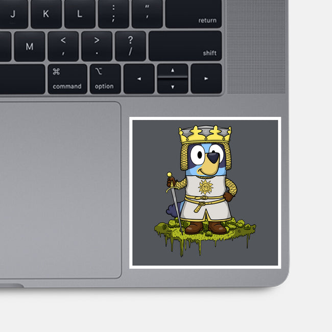 Bluey And The Holy Grail-None-Glossy-Sticker-JamesQJO